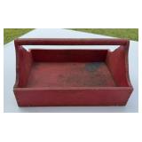 Tool Tote- Wooden/ Red. 9"x12ï¿½