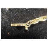 14k Gold Rope Chain.