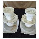 2 Tupperware  Tupper Craft  Tiered Floral