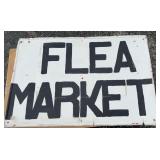 Metal Flea Market Sign