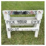 Massengaleï¿½s Strawberries U-Pick Sign