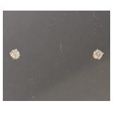 Gold and Diamond Earrings
