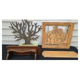 Wooden Decorative Shelf & Wooden Signs