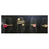 Gold Tone Rings