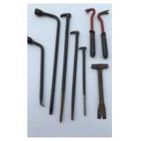 Pry Bars-Nail Wrecking Bars-Tire Iron Lug Wrench