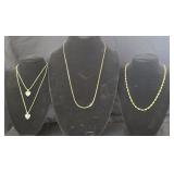 Gold Tone Costume Necklaces