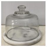 Marble Base Covered Cheese Ball Tray