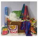 Large Box of Hawaiian & Birthday Decorations