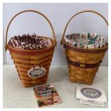 Longaberger Lilac & Bouquet Baskets