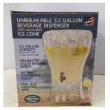 Unbreakable 3.5gal Beverage dispenser