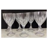 (7) Mikasa Park Lane Crystal Wine Glasses