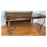 Tile Top Metal Frame Coffee Table