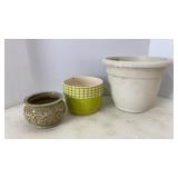 Plastic & Stoneware Planters