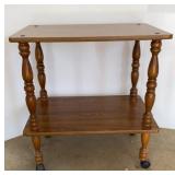 End Table on casters
