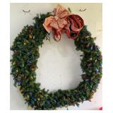 Large Lighted Wreath 48in dia