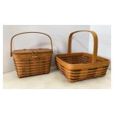 Longaberger Med Purse & Pie Baskets