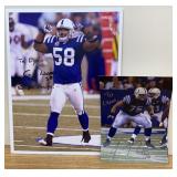 Signed Photos of Gary Brackett & Joe Rietz