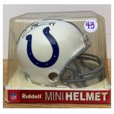 Autographed Mini Helmet Robert Mathis