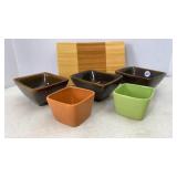 Sushi Tray, miso soup bowls & Dip bowls