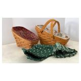 Longaberger Small & Med Vegetable Baskets