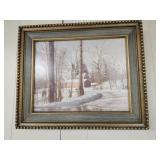 Framed Print,  winter scene