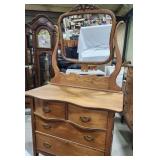 Oak Antique Dresser with mirror