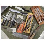 Knives, paring, butcher, ice cutting