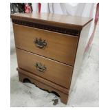 Night Stand, 2 drawers, 19" x 17" 23" Tall