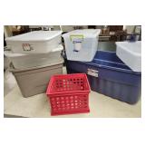 Plastic Totes  & crate,