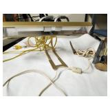 Brass look lamps, fasten to wall or desk