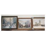 Harold Hancock framed prints (3)