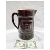 Brown Pottery Pitcher #230