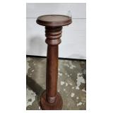 Walnut plant stand,  30" tall