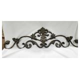 Metal Wall Hanging Scroll Decor
