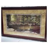 Spangler FLy Fishing in River Print