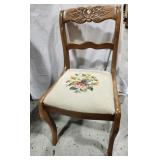 Pressed Rose Back Chair, Hand decor seat