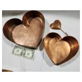 Copper Heart molds & hook hanger