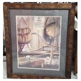 R.F Harnett Fishing Print w/ Spoon Jig
