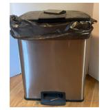 Metal Trash Can With Pop Up Lid