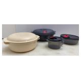 Tupperware Covered Microwave Dishes