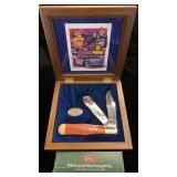 Case XX Dale Jarrett knife with oak box