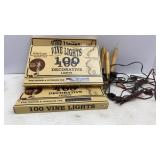 Brown Cord Vine Lights & Window Sill candle