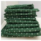(10) 18in Longaberger Green Valances