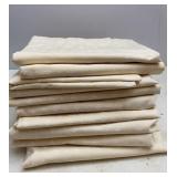 (10) 18in Longaberger Ivory Valances