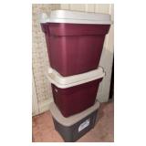 (3) Totes w/lids
