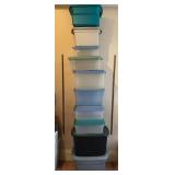(10) Medium Size Totes w/lids