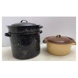 VTG Enamel Stock Pots