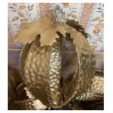 Two large boxes of Metal Fall Event Candle Decor
