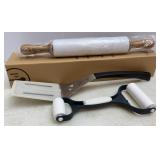 Pampered Chef New Marble Rolling Pin
