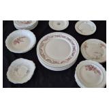 Bridal Rose Pattern plates, 6' to 10'